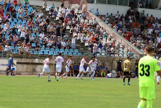 Foto FOTO. CSM Slatina a încheiat la egalitate, scor 1-1, duelul cu FC Voluntari, la capătul unei partide în care a condus până în prelungiri