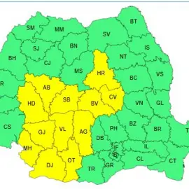 Foto Oltul, sub Cod Galben de ninsori începând din această seara