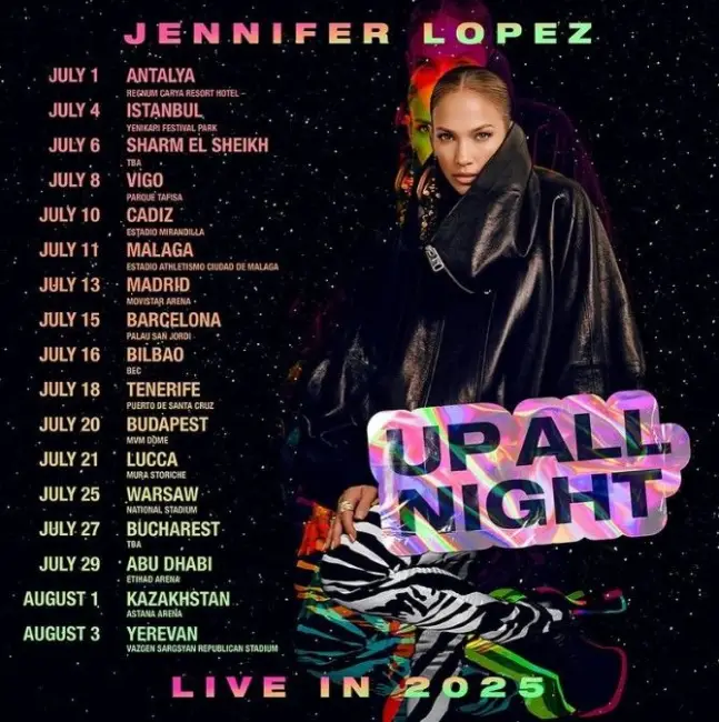 Foto Jennifer Lopez vine în România. Concert la Bucureşti, în cadrul turneului „Up All Night Live”