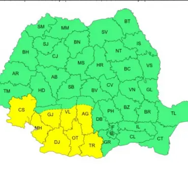 Foto Oltul, sub Cod Galben de vânt din seara zilei de 17 aprilie. Meteorologii anunţă ploi vineri