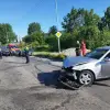 Imagine Accident cu două autoturisme implicate, în Slatina. O tânără, la spital   