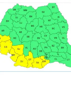 Foto Cod Galben de caniculă pentru ziua de miercuri, 4 iunie
