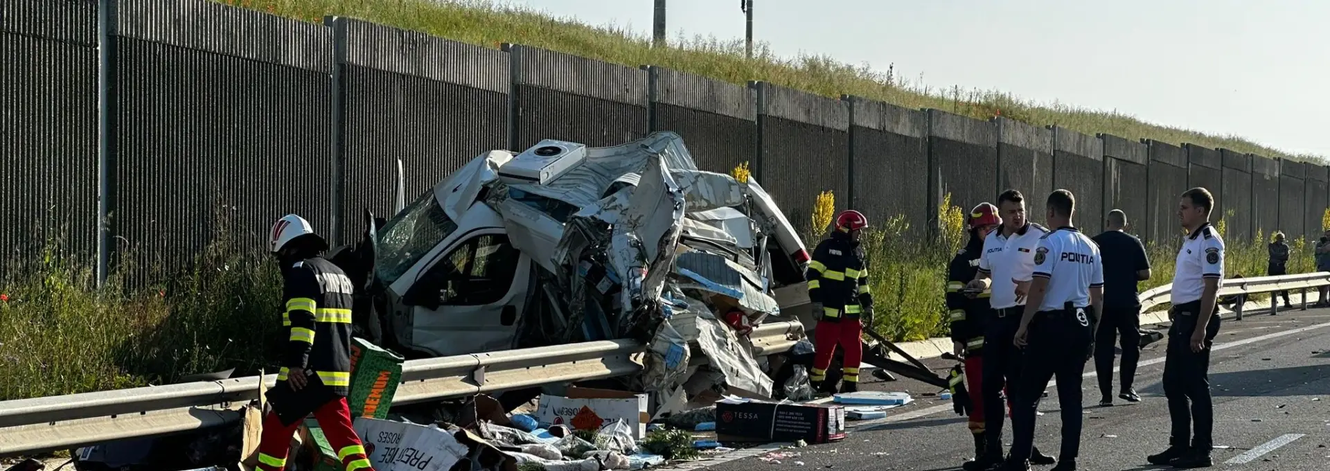 Foto FOTO/VIDEO. Grav accident pe Drumul Expres, la Milcov: Trafic rutier blocat, o persoană a decedat