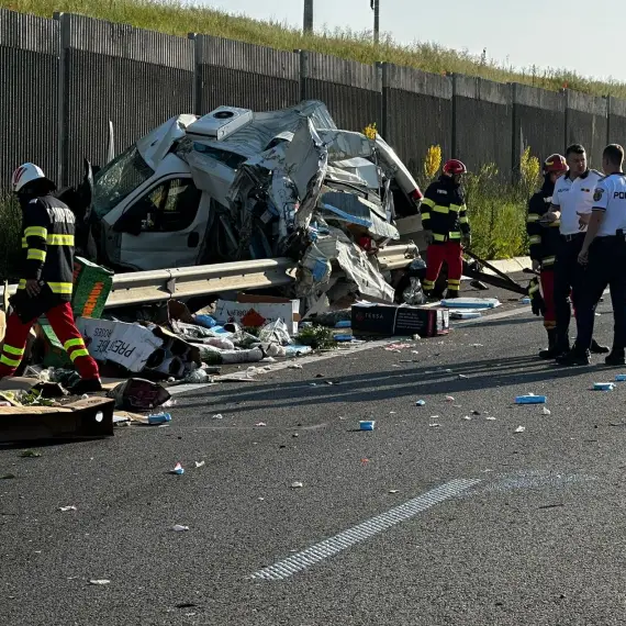 Foto FOTO/VIDEO. Grav accident pe Drumul Expres, la Milcov: Trafic rutier blocat, o persoană a decedat