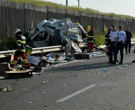 Foto Grav accident pe Drumul Expres, la Milcov: Trafic rutier blocat, o persoană a decedat