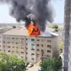 Foto VIDEO. Incendiu izbucnit într-un bloc din Slatina
