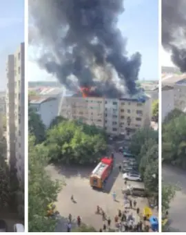 Foto Cauza incendiului izbucnit pe strada Mânăstirii, din Slatina: lucrări prin utilizarea focului deschis