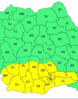 Foto    Oltul, sub Cod Galben de caniculă