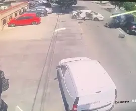 Foto VIDEO. Imagini cu momentul producerii accidentului din Balş. Un copil de 11 ani a murit în urma impactului deosebit de violent