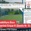Foto Reabilitarea Bazei Sportive de la Școala Nr. 5, un proiect al administrației PSD! Mario De Mezzo doar taie panglica