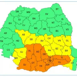 Foto Cod Portocaliu şi pentru ziua de vineri, în judeţul Olt