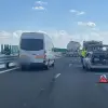 Foto Două persoane rănite după un accident pe Drumul Expres Craiova–Pitești, în zona Jitaru