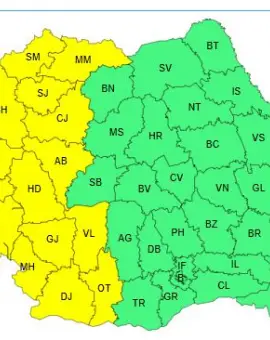 Foto Cod Galben de caniculă joi, 3 iulie. Temperaturile urcă din nou la 37 de grade   