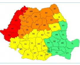 Foto Cod Galben de instabilitate atmosferică, de la ora 15.00, în Olt. Valul de caniculă se menţine