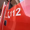 Imagine Trei vehicule distruse într-un incendiu puternic izbucnit, noaptea trecută, în curtea unei firme din Slatina