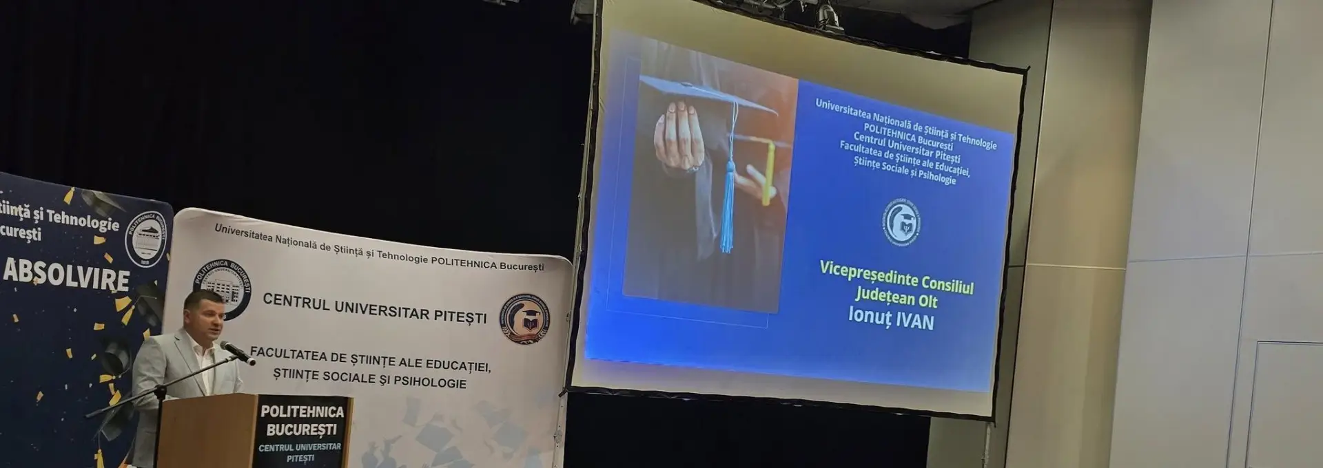 Foto Educația, în prim-plan: Vicepreşedintele CJ Olt, alături de viitorii dascăli ai promoției 2025, la festivitatea de absolvire de la Slatina
