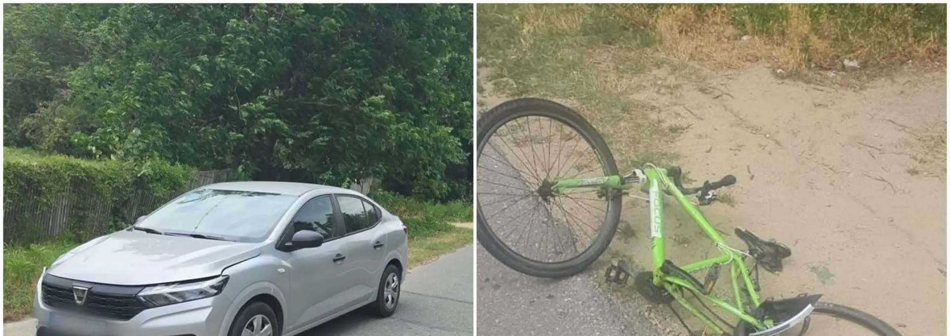 Foto Accident la Bobiceşti: Un biciclist în vârstă de 12 ani a murit după ce a fost acroșat de un autoturism