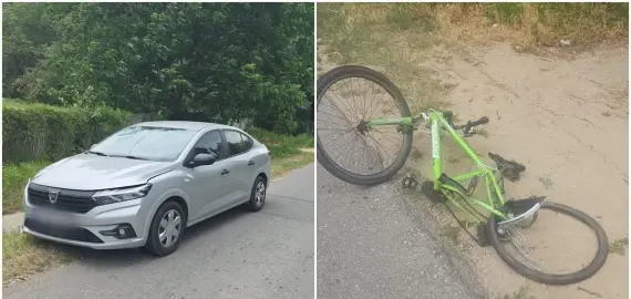 Foto Accident la Bobiceşti: Un biciclist în vârstă de 12 ani a murit după ce a fost acroșat de un autoturism