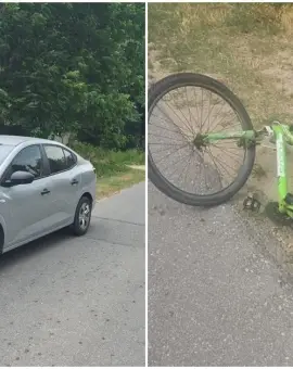 Foto Accident la Bobiceşti: Un biciclist în vârstă de 12 ani a murit după ce a fost acroșat de un autoturism