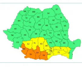 Foto Cod Portocaliu de caniculă astăzi, în judeţul Olt