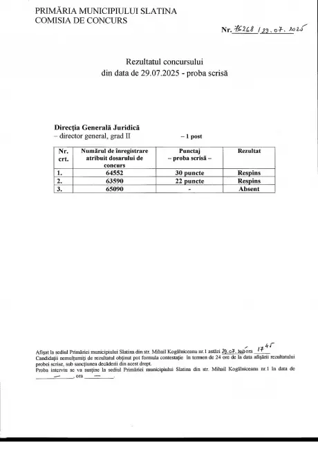 Foto Valeriu Matei (PNL) a picat concursul pentru funcţia de director al Direcţiei Generale Juridice a Primăriei Slatina
