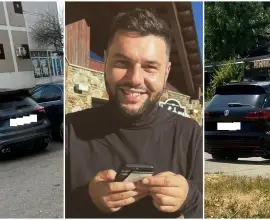 Foto Merge bine afacerea! Andrei Din, patronul firmei preferate de Primăria Slatina, a renunţat la leasingul din Spania și şi-a luat bolid de lux în România