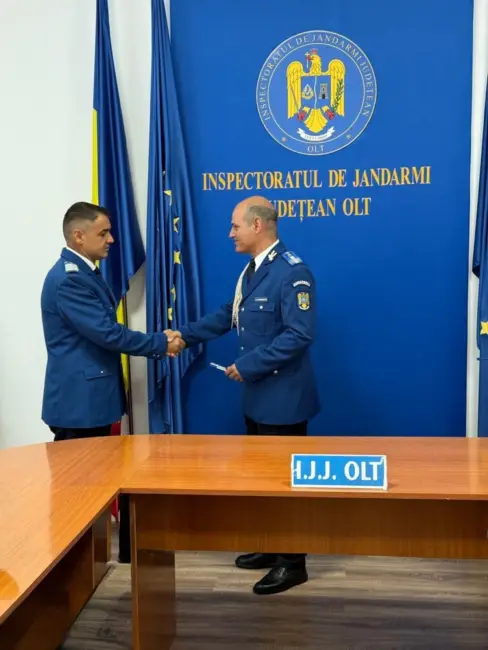 Foto FOTO. Avansări la termen în cadrul Inspectoratului de Jandarmi Județean Olt