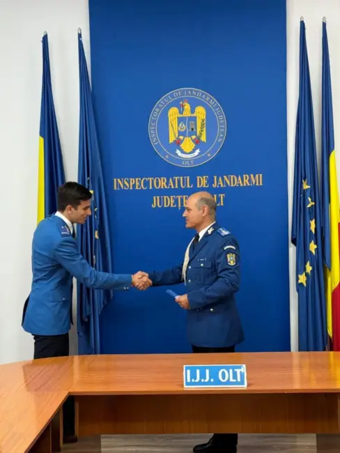 Foto FOTO. Avansări la termen în cadrul Inspectoratului de Jandarmi Județean Olt