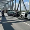 Foto Accident cu două autoturisme implicate, pe podul Olt, în Slatina