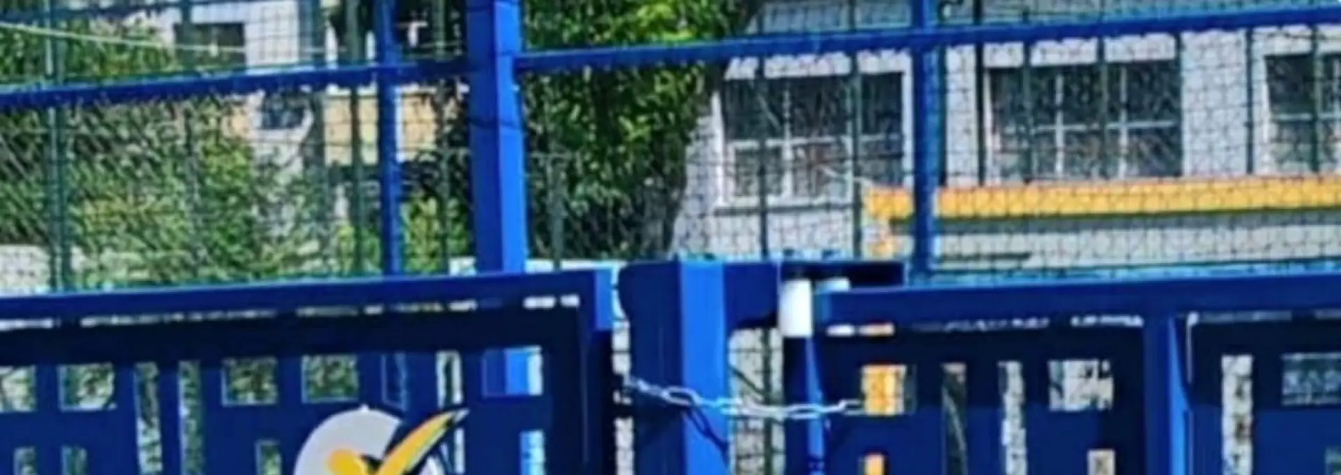 Foto Primarul Mario De Mezzo, reclamat că şi-a pus sigla electorală pe gardul şcolilor din Slatina: „Nu e normal să facem politică în școală”