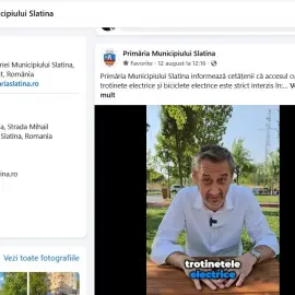 Foto Mario De Mezzo, contract de mii de euro pentru promovarea paginii de Facebook a Primăriei Slatina
