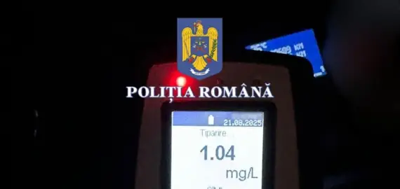 Foto Un tânăr în vârstă de 33 de ani din Brastavățu, reținut după ce a fost prins băut la volan