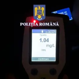 Foto Un tânăr în vârstă de 33 de ani din Brastavățu, reținut după ce a fost prins băut la volan