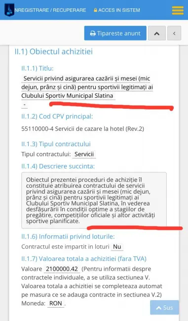 Foto Gaura neagră de la CSM Slatina: Clubul primăriei, contract de peste două milioane de lei cu firma de turism preferată de primarul De Mezzo